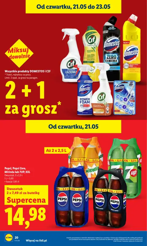 Lidl - gazetka promocyjna Oferta od czwartku od czwartku 21.05 do soboty 23.05 - strona 20