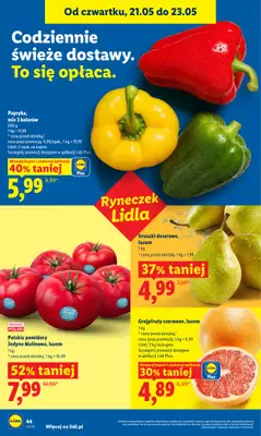 Lidl - gazetka promocyjna Oferta od czwartku od czwartku 21.05 do soboty 23.05 - strona 44