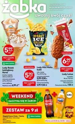 Żabka - gazetka promocyjna Gazetka od środy 20.05 do wtorku 02.06