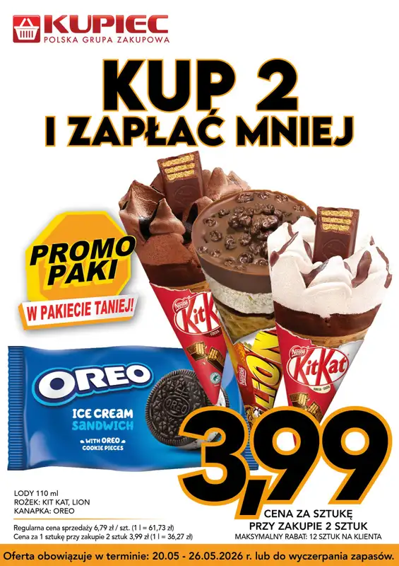 Kupiec - gazetka promocyjna Promopaki od środy 20.05 do wtorku 26.05 - strona 6