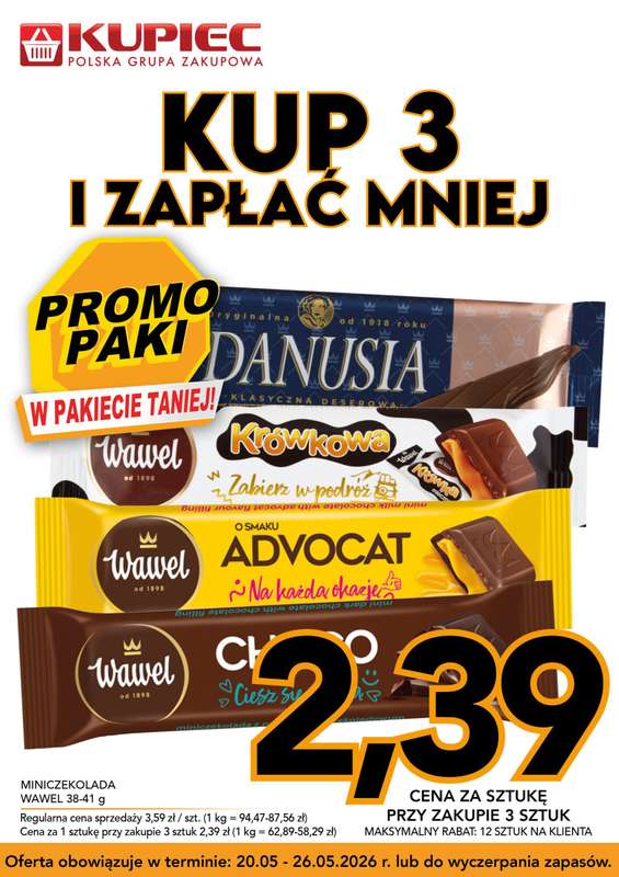 Kupiec - gazetka promocyjna Promopaki od środy 20.05 do wtorku 26.05 - strona 13