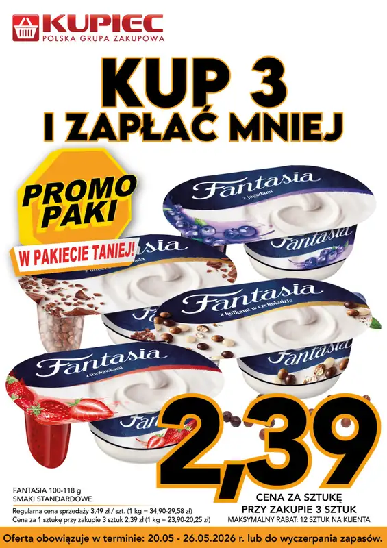 Kupiec - gazetka promocyjna Promopaki od środy 20.05 do wtorku 26.05 - strona 3