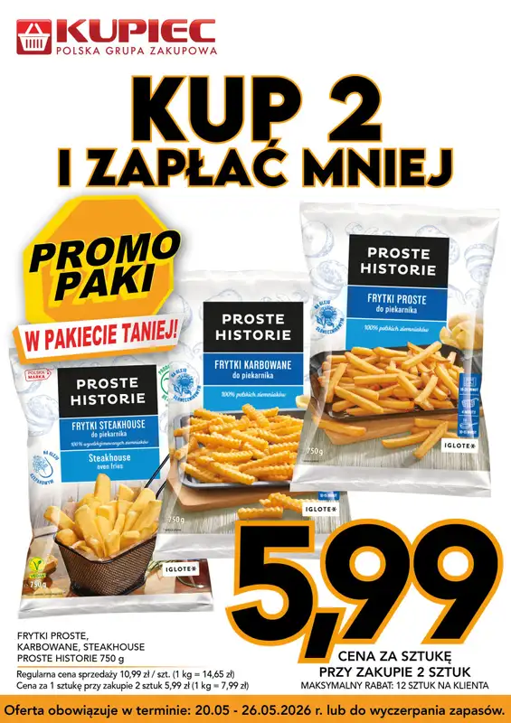 Kupiec - gazetka promocyjna Promopaki od środy 20.05 do wtorku 26.05 - strona 9