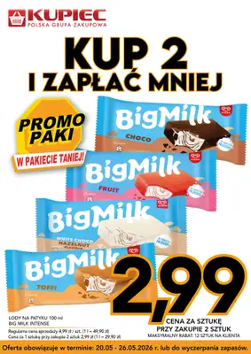 Kupiec - gazetka promocyjna Promopaki od środy 20.05 do wtorku 26.05
