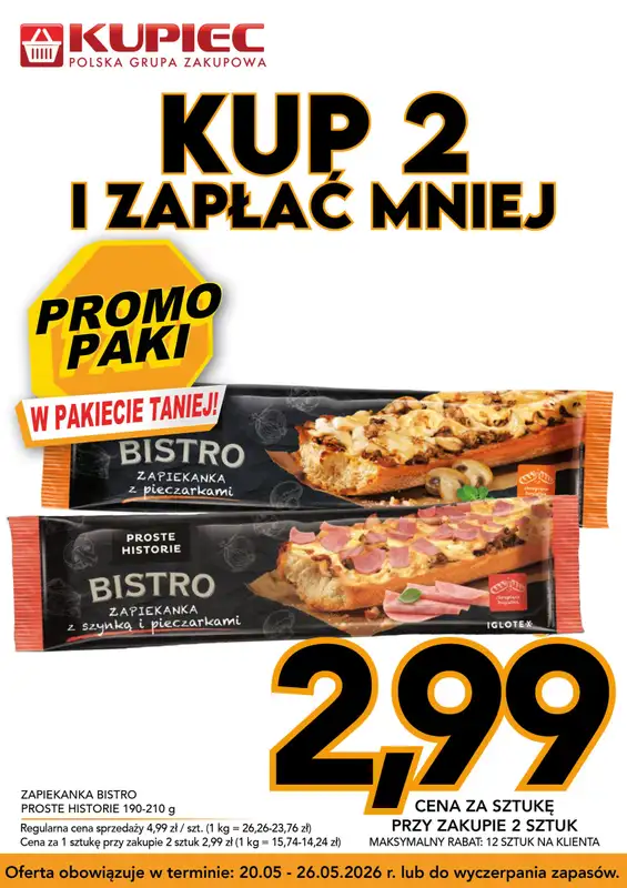 Kupiec - gazetka promocyjna Promopaki od środy 20.05 do wtorku 26.05 - strona 8
