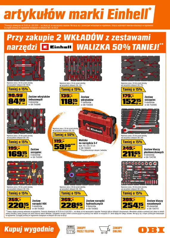 OBI - gazetka promocyjna Gazetka od środy 20.05 do poniedziałku 01.06 - strona 13