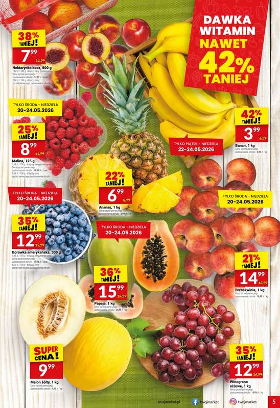 Twój Market - gazetka promocyjna Gazetka od środy 20.05 do wtorku 26.05 - strona 5
