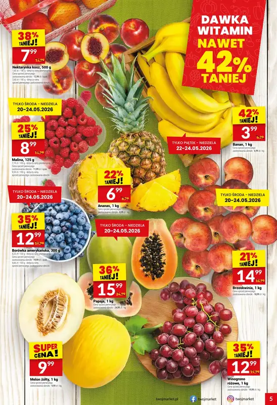 Twój Market - gazetka promocyjna Gazetka od środy 20.05 do wtorku 26.05 - strona 5
