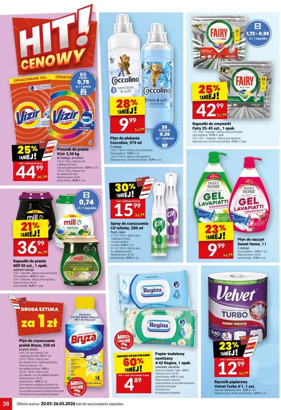 Twój Market - gazetka promocyjna Gazetka od środy 20.05 do wtorku 26.05 - strona 38