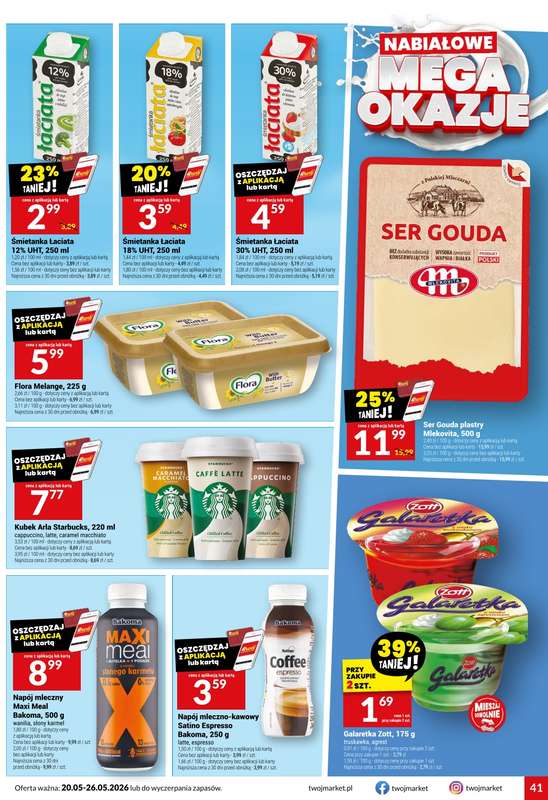 Twój Market - gazetka promocyjna Gazetka od środy 20.05 do wtorku 26.05 - strona 41