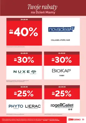 Super-Pharm - gazetka promocyjna Gazetka Twoje miejsce na niezapomniany Dzień Mamy od czwartku 21.05 do środy 03.06 - strona 15