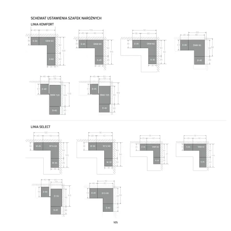 Komfort - gazetka promocyjna Katalog Kuchnie od środy 20.05 do czwartku 31.12 - strona 105