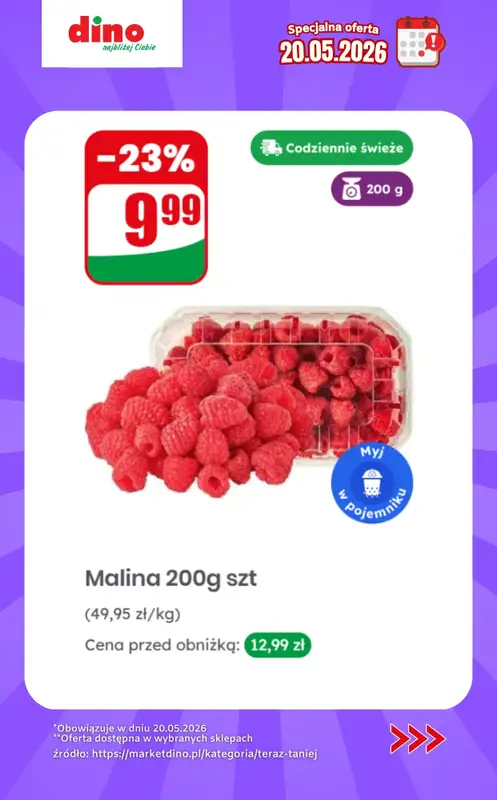 Dino - gazetka promocyjna Specjalna oferta na 20.05.2026 - promocje spoza gazetki od środy 20.05 do środy 20.05 - strona 2