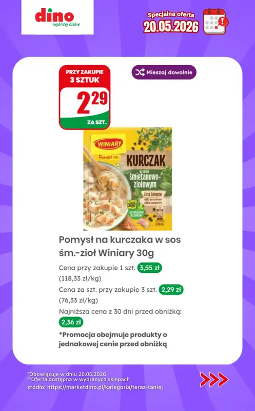 Dino - gazetka promocyjna Specjalna oferta na 20.05.2026 - promocje spoza gazetki od środy 20.05 do środy 20.05 - strona 5