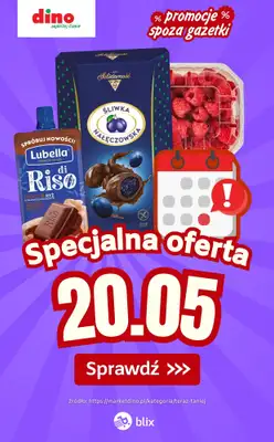 Dino - gazetka promocyjna Specjalna oferta na 20.05.2026 - promocje spoza gazetki od środy 20.05 do środy 20.05