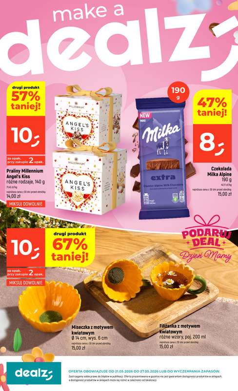 Dealz - gazetka promocyjna Dzień Mamy  do środy 27.05