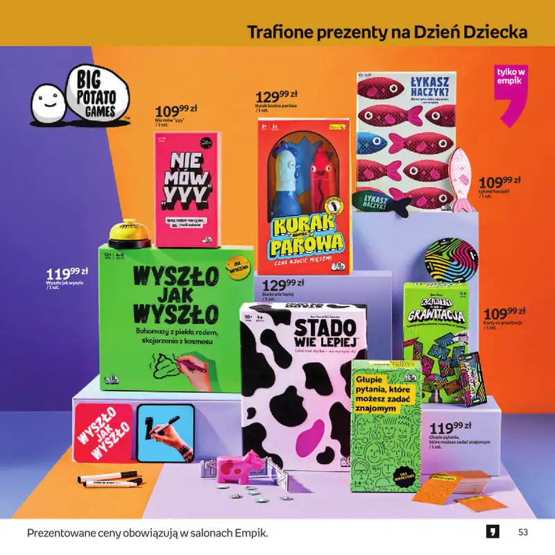 Empik - gazetka promocyjna Dzień Dziecka od środy 20.05 do wtorku 02.06 - strona 53