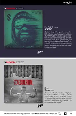 Empik - gazetka promocyjna Tom kultury: muzyka od środy 20.05 do wtorku 02.06 - strona 4