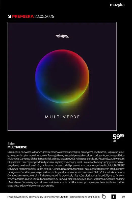 Empik - gazetka promocyjna Tom kultury: muzyka od środy 20.05 do wtorku 02.06 - strona 2