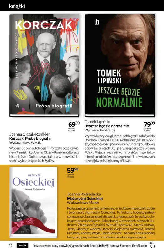 Empik - gazetka promocyjna Tom kultury: książki od środy 20.05 do wtorku 02.06 - strona 42