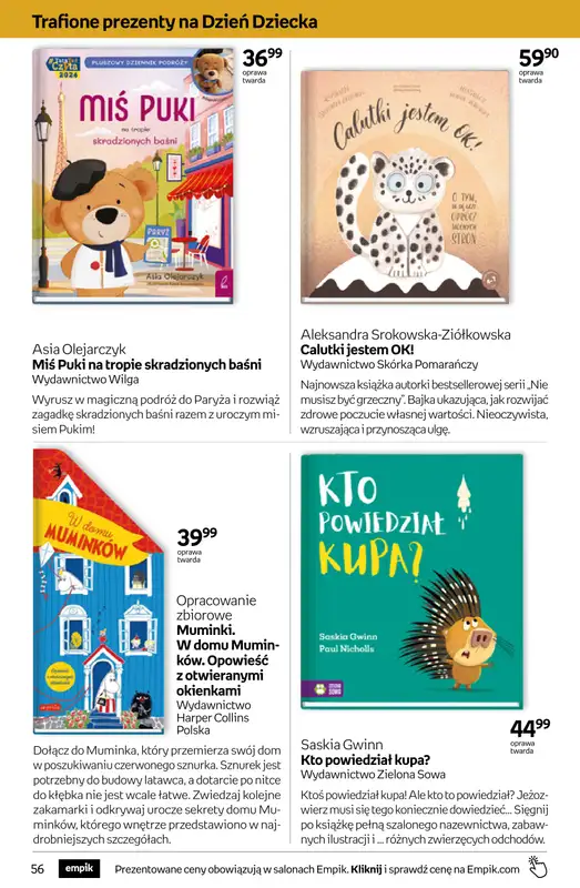 Empik - gazetka promocyjna Tom kultury: książki od środy 20.05 do wtorku 02.06 - strona 56