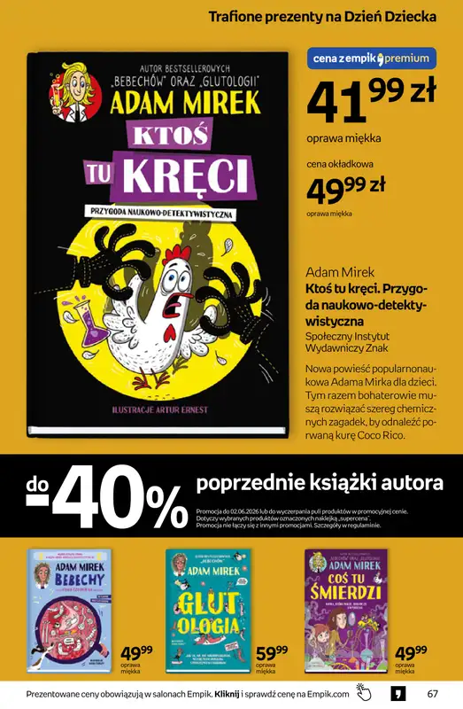 Empik - gazetka promocyjna Tom kultury: książki od środy 20.05 do wtorku 02.06 - strona 67