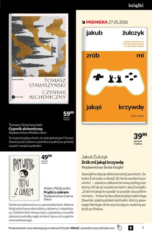Empik - gazetka promocyjna Tom kultury: książki od środy 20.05 do wtorku 02.06 - strona 7