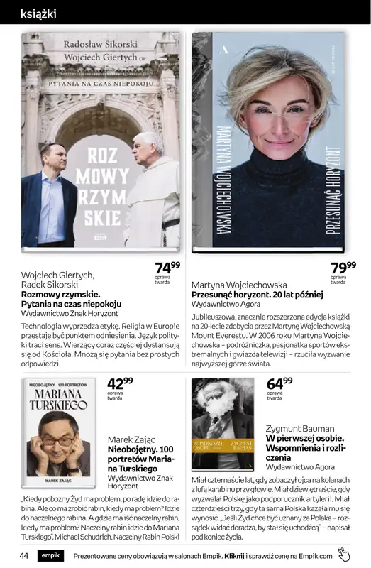 Empik - gazetka promocyjna Tom kultury: książki od środy 20.05 do wtorku 02.06 - strona 44