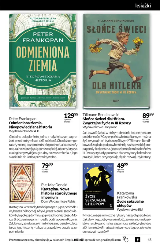 Empik - gazetka promocyjna Tom kultury: książki od środy 20.05 do wtorku 02.06 - strona 45