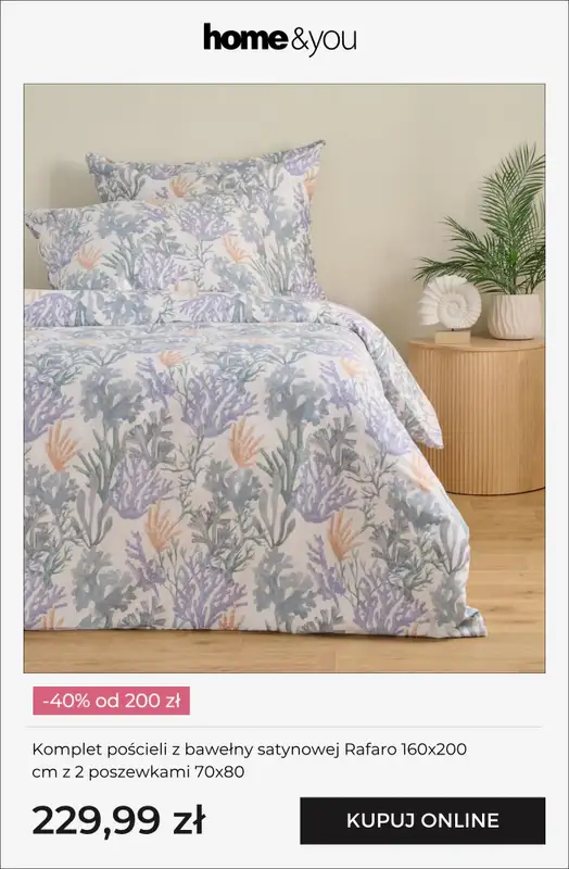 home&you - gazetka promocyjna Rabat 40% za zakupy od 200 zł | Tylko Online od środy 20.05 do czwartku 21.05 - strona 9