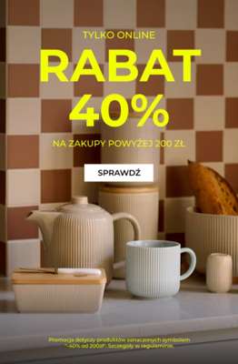 home&you - gazetka promocyjna Rabat 40% za zakupy od 200 zł | Tylko Online od środy 20.05 do czwartku 21.05