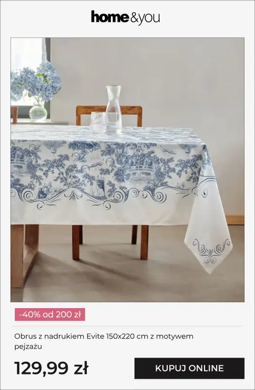 home&you - gazetka promocyjna Rabat 40% za zakupy od 200 zł | Tylko Online od środy 20.05 do czwartku 21.05 - strona 6