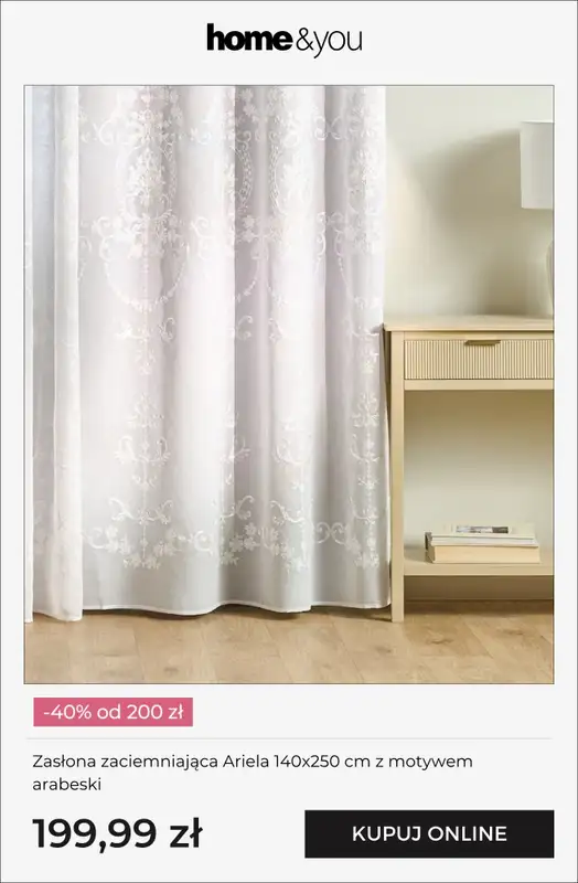 home&you - gazetka promocyjna Rabat 40% za zakupy od 200 zł | Tylko Online od środy 20.05 do czwartku 21.05 - strona 8