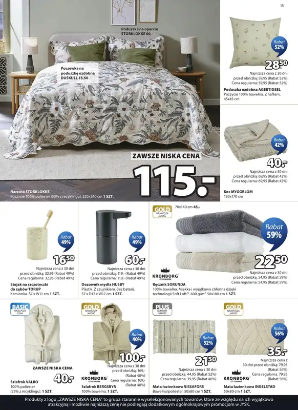 Jysk - gazetka promocyjna Świetna oferta do ogrodu. Rabat do 50% od środy 20.05 do niedzieli 07.06 - strona 15