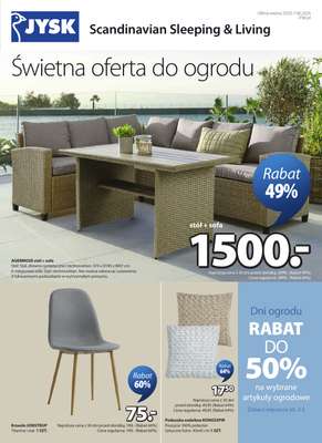Jysk - gazetka promocyjna Świetna oferta do ogrodu. Rabat do 50% od środy 20.05 do niedzieli 07.06