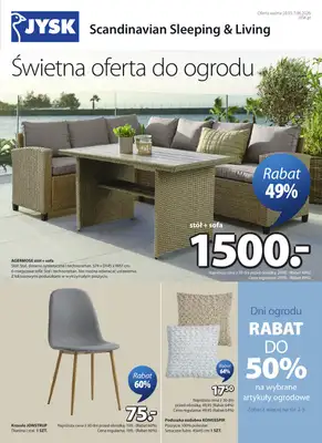 Jysk - gazetka promocyjna Świetna oferta do ogrodu. Rabat do 50% od środy 20.05 do niedzieli 07.06