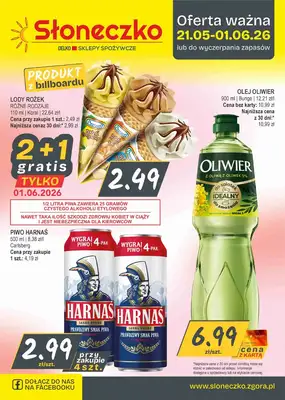 Słoneczko - gazetka promocyjna Gazetka od czwartku 21.05 do poniedziałku 01.06