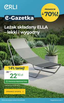 ERLI - gazetka promocyjna Ogród i taras – okazje tygodnia od ERLI! od środy 20.05 do niedzieli 24.05