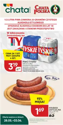 Chata Polska - gazetka promocyjna Oferta tygodnia 28.05-03.06  do środy 03.06