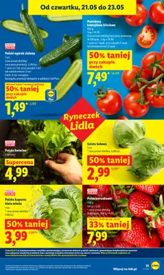 Lidl - gazetka promocyjna Oferta od czwartku od czwartku 21.05 do soboty 23.05 - strona 31