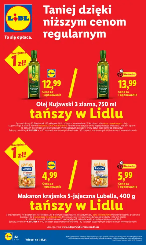 Lidl - gazetka promocyjna Oferta od czwartku od czwartku 21.05 do soboty 23.05 - strona 22