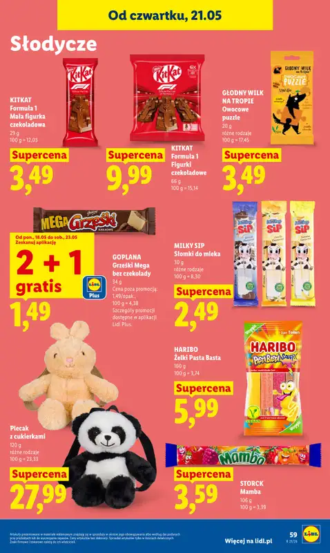 Lidl - gazetka promocyjna Oferta od czwartku od czwartku 21.05 do soboty 23.05 - strona 57