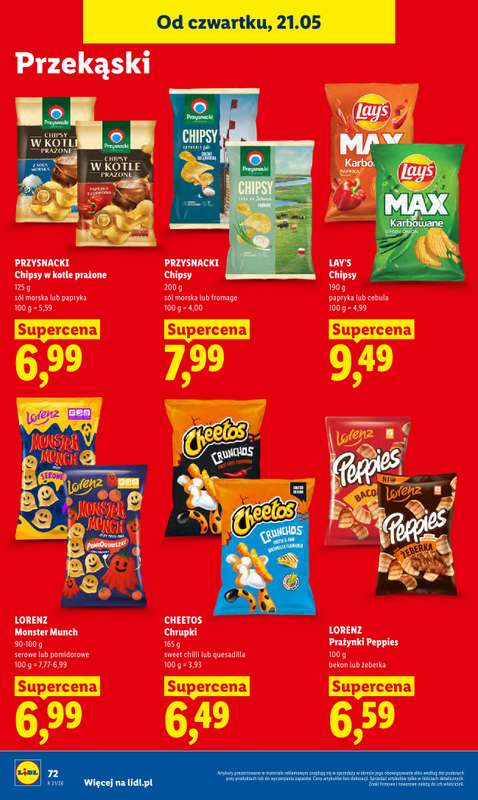 Lidl - gazetka promocyjna Oferta od czwartku od czwartku 21.05 do soboty 23.05 - strona 72