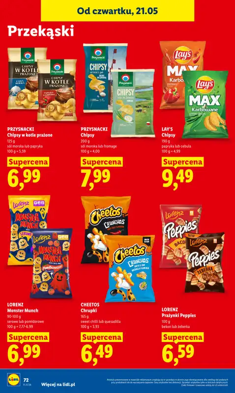Lidl - gazetka promocyjna Oferta od czwartku od czwartku 21.05 do soboty 23.05 - strona 72