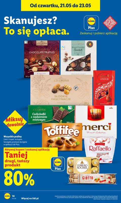 Lidl - gazetka promocyjna Oferta od czwartku od czwartku 21.05 do soboty 23.05 - strona 14