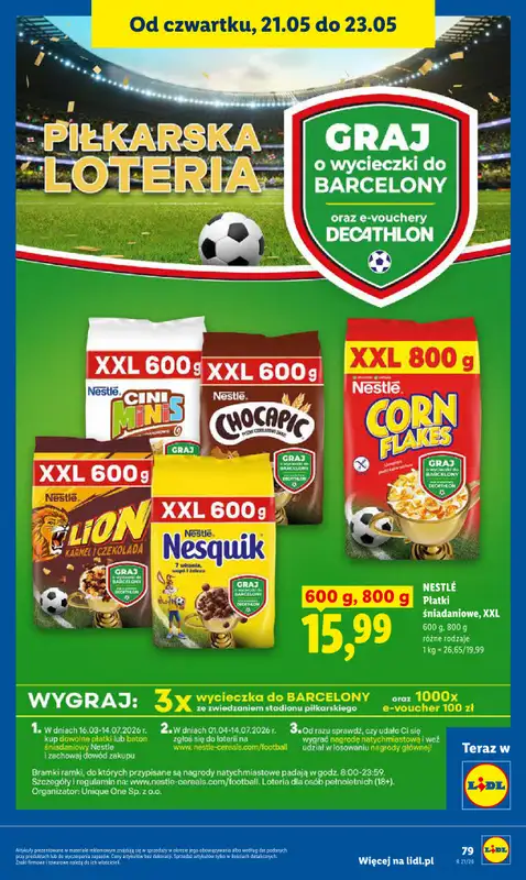 Lidl - gazetka promocyjna Oferta od czwartku od czwartku 21.05 do soboty 23.05 - strona 79