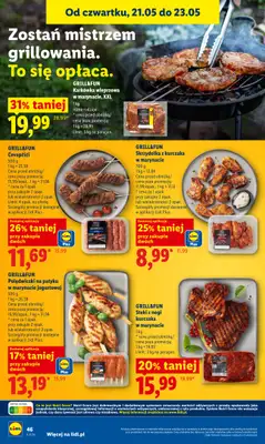 Lidl - gazetka promocyjna Oferta od czwartku od czwartku 21.05 do soboty 23.05 - strona 40