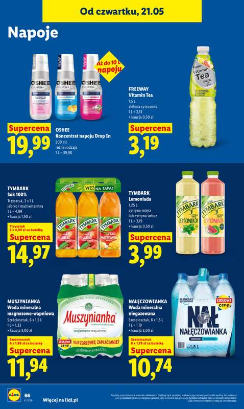 Lidl - gazetka promocyjna Oferta od czwartku od czwartku 21.05 do soboty 23.05 - strona 64