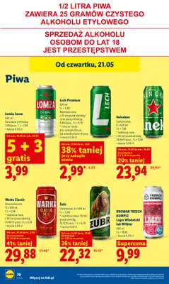 Lidl - gazetka promocyjna Oferta od czwartku od czwartku 21.05 do soboty 23.05 - strona 68