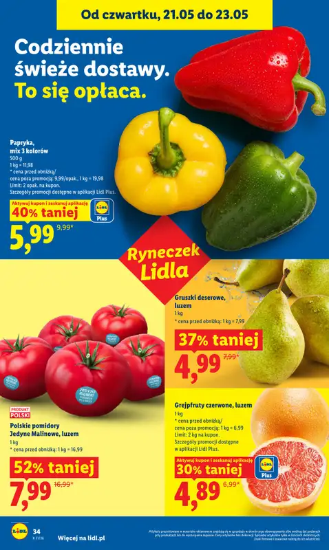 Lidl - gazetka promocyjna Oferta od czwartku od czwartku 21.05 do soboty 23.05 - strona 34